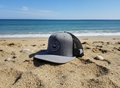 Bare Flat Trucker Hat - Heather Blk/Gray